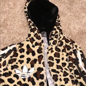 cheetah print adidas tracksuit